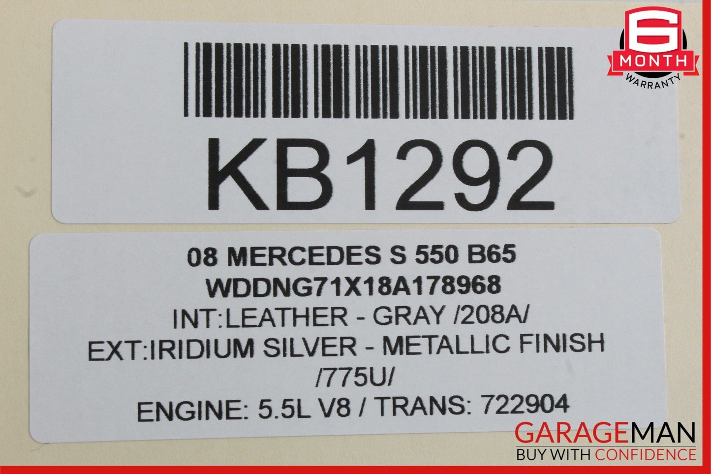 07-14 Mercedes W221 S550 Front Left Side Door Lock Latch Actuator Keyless Go OEM