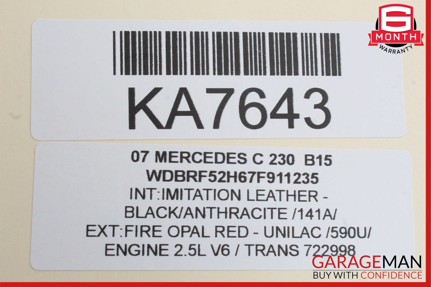 01-07 Mercedes W203 C230 Rear Right & Left Side Audio Sound Door Speakers Set