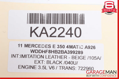 08-14 Mercedes W204 C250 C300 Driver Master Window Switch 2049055302 OEM