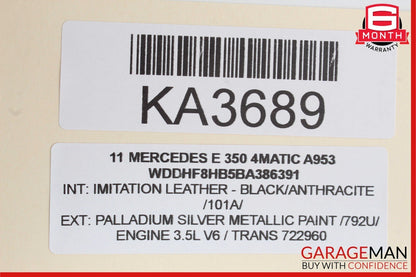 Mercedes W212 E350 C300 C250 Sirius Satellite Radio Receiver 2128701789 OEM