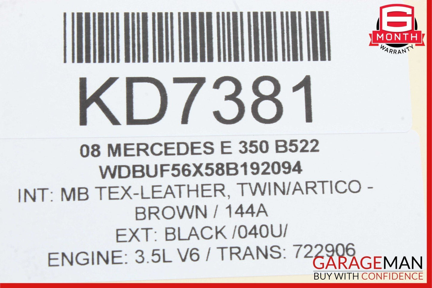 03-09 Mercedes E500 E350 Front Right Passenger Side Door Lock Latch Actuator OEM