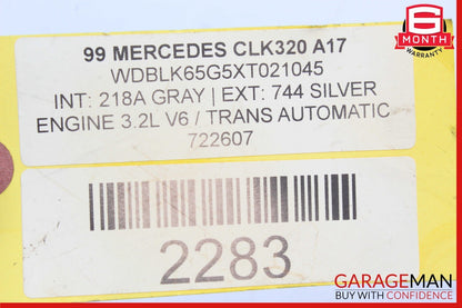 98-03 Mercedes W208 CLK430 CLK320 Rear Right Inner Taillight Tail Light Lamp