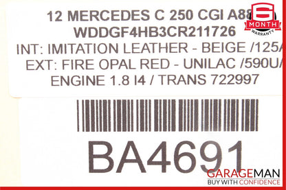 Mercedes W204 C250 C350 C63 AMG Navigation Command Head Unit DVD CD Audio OEM