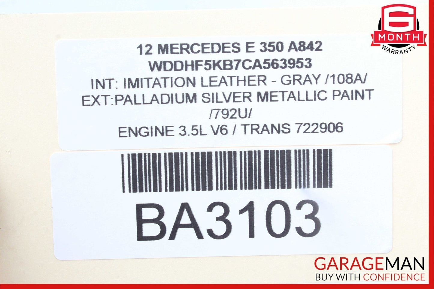 10-13 Mercedes W212 E350 E400 Front Left Exterior Door Handle Assembly Silver