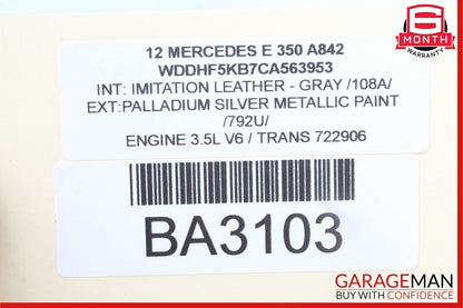 10-13 Mercedes W212 E350 E400 Front Left Exterior Door Handle Assembly Silver