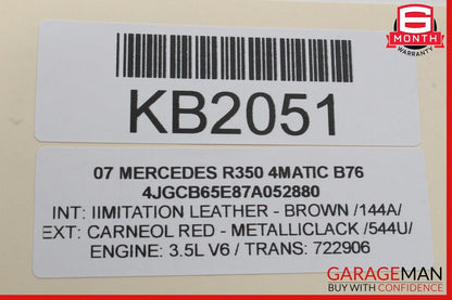 06-12 Mercedes W251 R350 4MATIC Rear Left Side Exterior Door Handle OEM