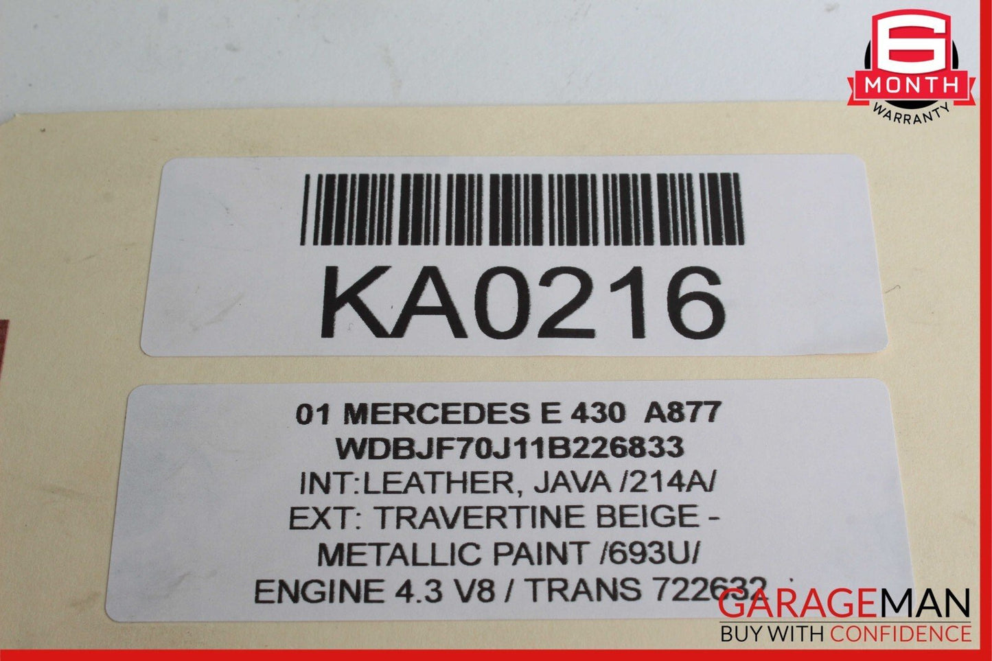 98-02 Mercedes W210 E430 Radiator Overflow Coolant Expansion Tank Reservoir OEM