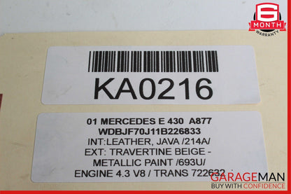 98-02 Mercedes W210 E430 Radiator Overflow Coolant Expansion Tank Reservoir OEM