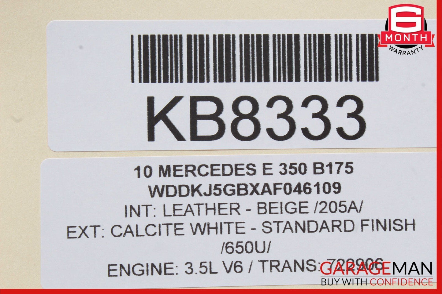 10-13 Mercedes W207 E550 E350 Front Left Exterior Door Handle Assembly White