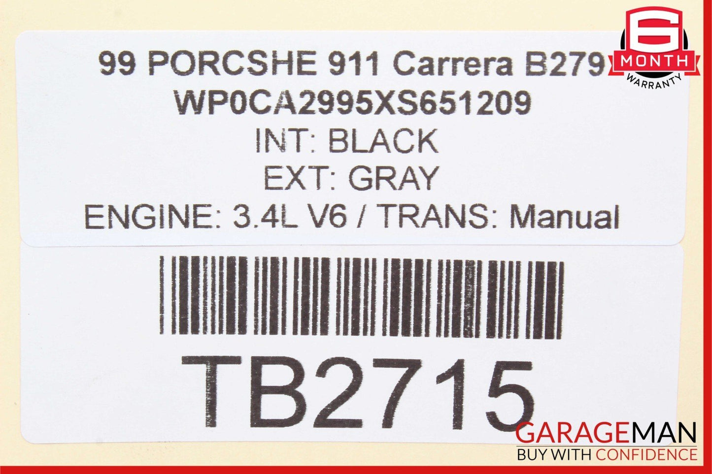 97-04 Porsche 911 Carrera Front Left Side Suspension Trailing Control Arm OEM