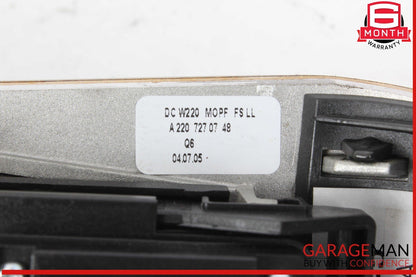 03-06 Mercedes W220 S500 S55 AMG Left Side Master Window Switch Trim Wood OEM