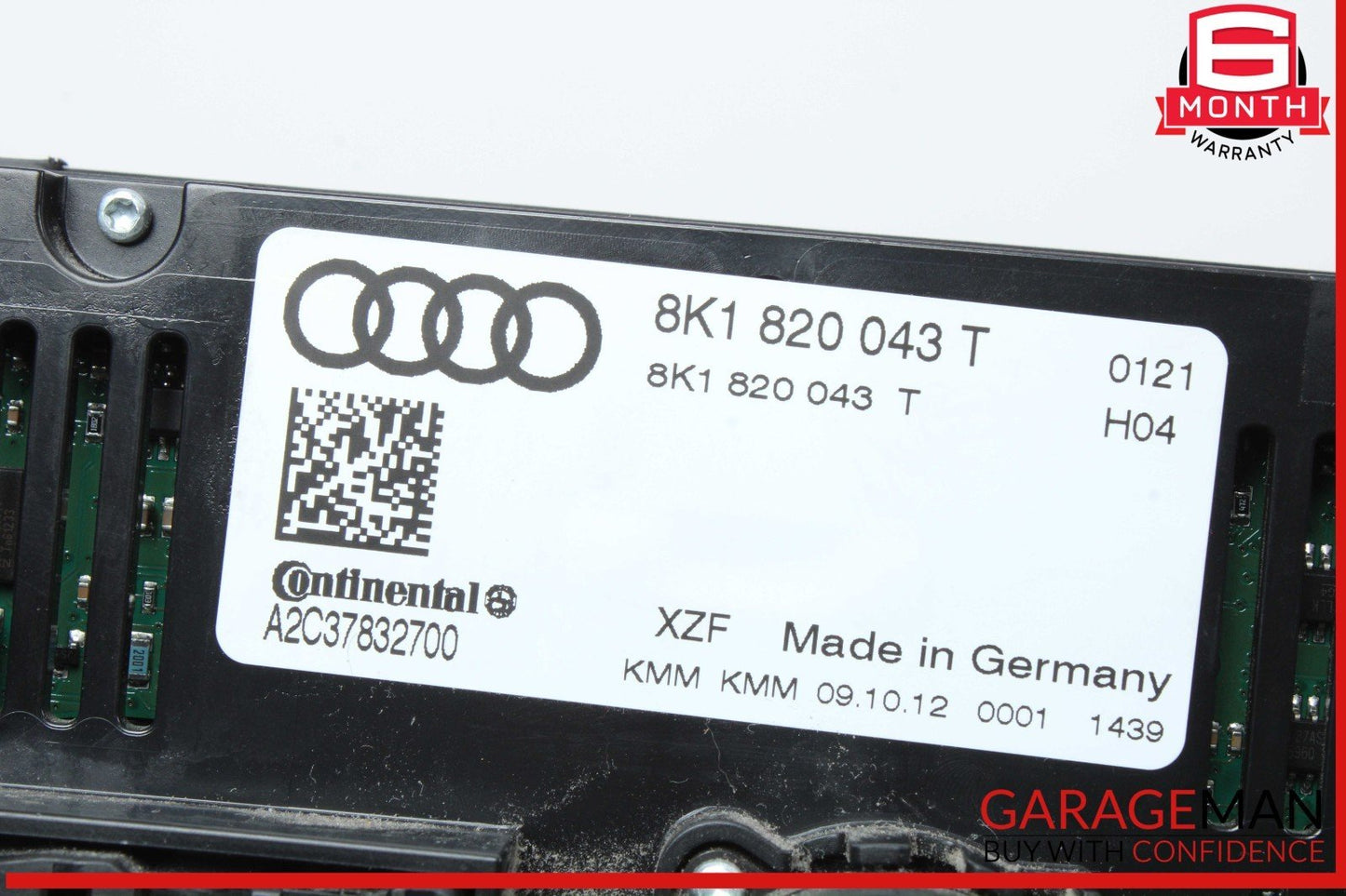 09-16 Audi A4 AC A/C Heat Temperature Climate Control Panel 8K1820043R OEM