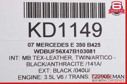 07-09 Mercedes E320 CLS550 E350 Front Right Seatbelt Seat Belt Retractor Black