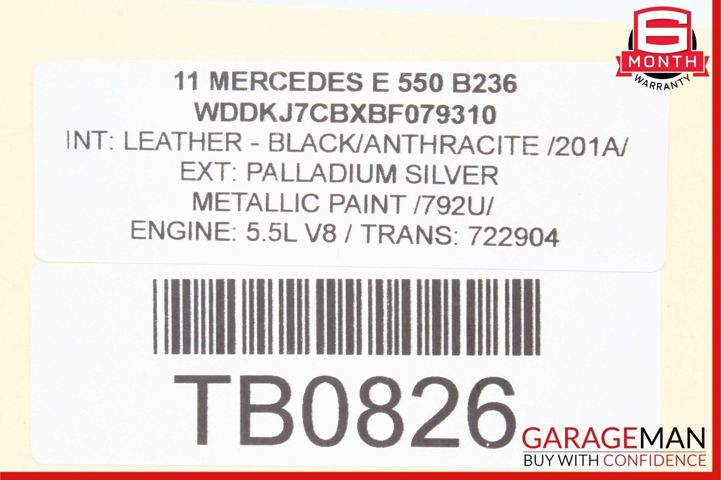08-17 Mercedes C250 SLK250 E550 Front Right Passenger Side Lower Control Arm RWD