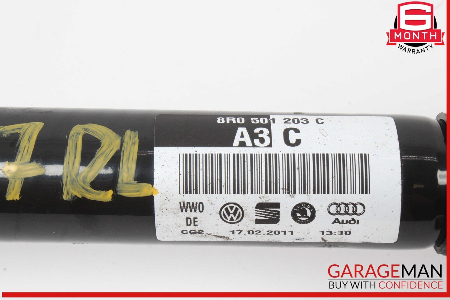 12-18 Audi A7 Rear Left or Rear Right Side CV Axle Shaft 8R0501203C OEM