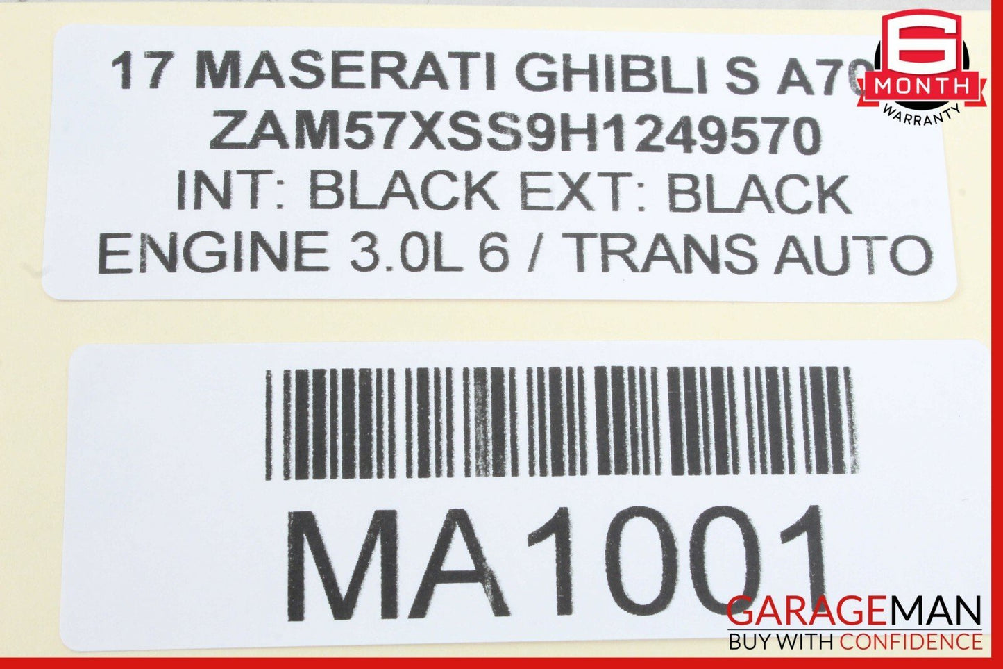 14-17 Maserati Ghibli Dashboard Glove Box Storage Tray Compartment Cover Black