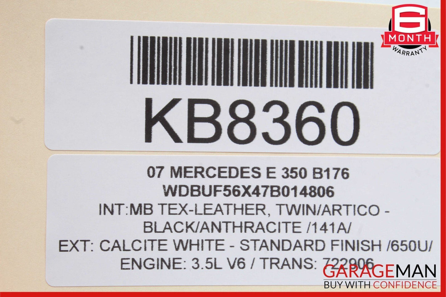 03-09 Mercedes W211 E350 E500 E320 Rear Right Side Window Regulator Motor Unit