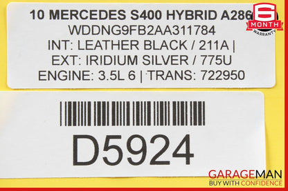 10-13 Mercedes W221 S400 S550 CL550 Fuse Box Control Module 0005406050 OEM