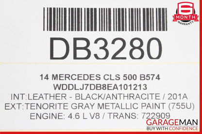 12-18 Mercedes W218 CLS400 CLS550 Rear Right Side Exterior Door Shell Grey