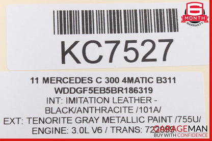 08-14 Mercedes W204 C300 C350 Rear Right and Left Suspension Coil Spring Set OEM