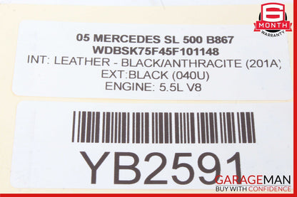 03-12 Mercedes R230 SL500 Front Left SAM Fuse Box Control Module OEM
