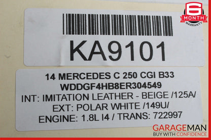 12-14 Mercedes W204 C250 1.8L Fuel Gas Pump Level Sensor Sending Unit Assembly