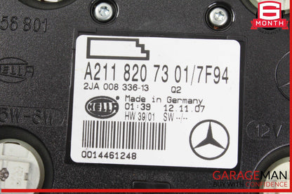 07-09 Mercedes W211 E350 E550 Rear Overhead Dome Light Gray 2118207301 OEM
