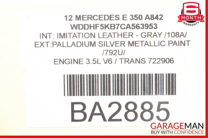 08-18 Mercedes CLS550 C250 C300 E350 Front Right Side Door Control Module Unit