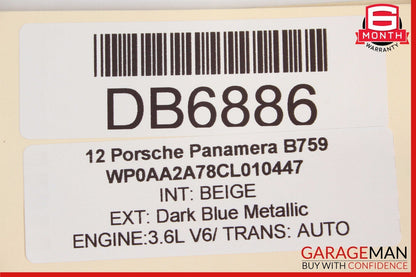 10-16 Porsche Panamera 970 Rear Right Side Interior Door Panel Cover Trim Assy