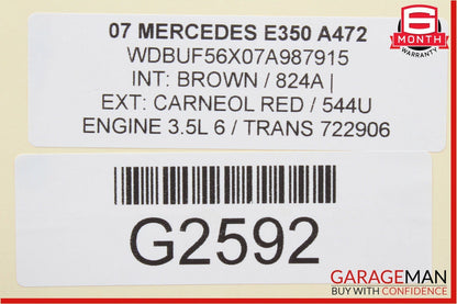 03-09 Mercedes W211 E350 E55 AMG Dashboard Dash Left Molding Trim Wood OEM
