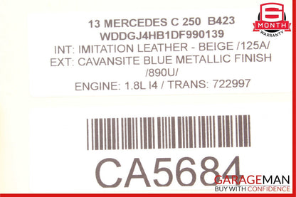 08-14 Mercedes W204 C250 Front Left Side Exterior Door Handle Assembly OEM