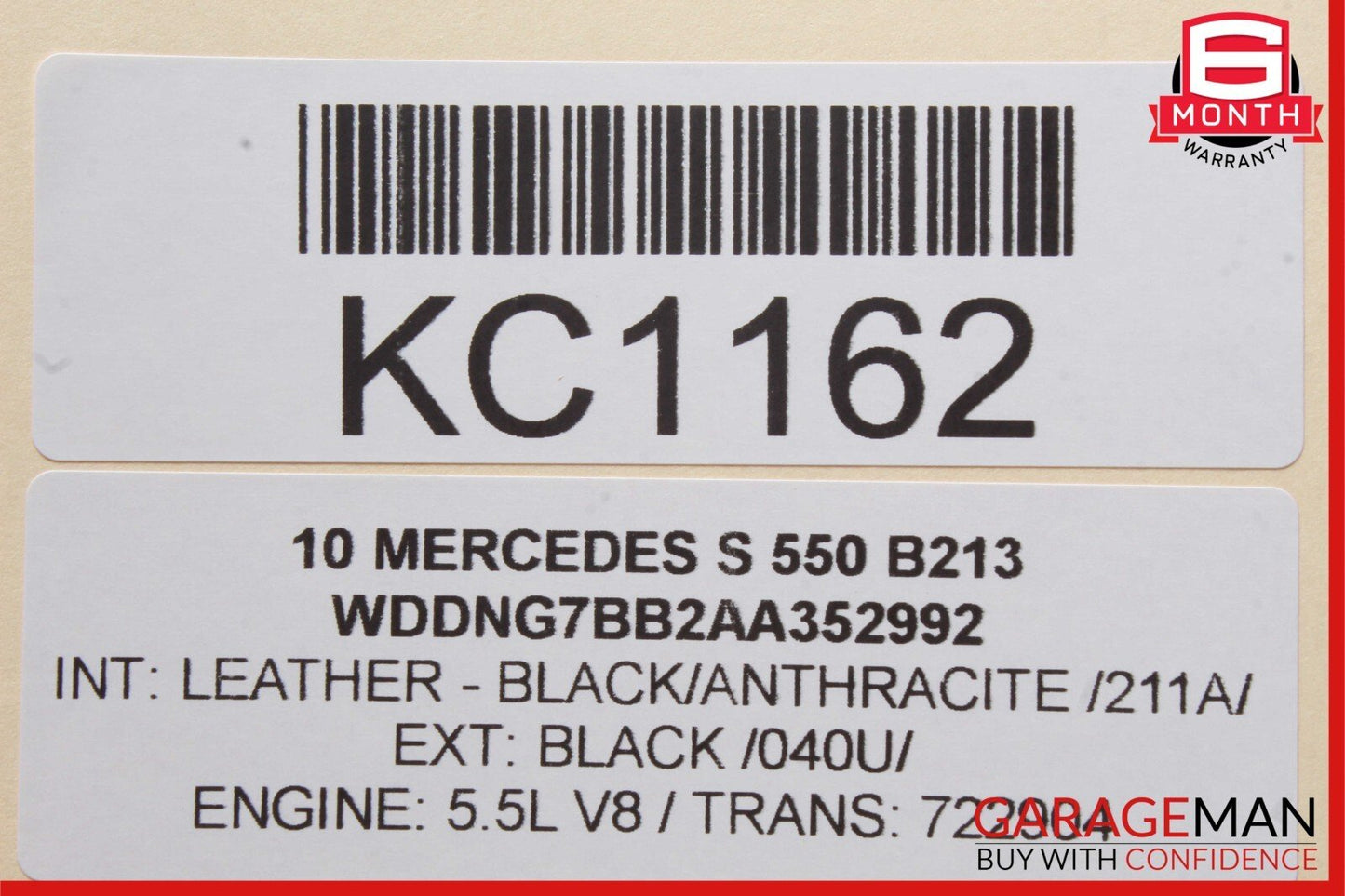 07-13 Mercedes W221 S550 S63 AMG Rear Right Window Regulator Motor OEM