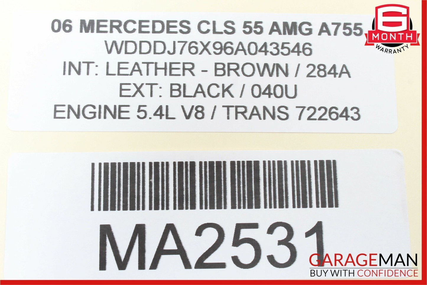 Mercedes W219 CLS500 CLS55 E55 AMG Rear Left Driver Side Upper Control Arm