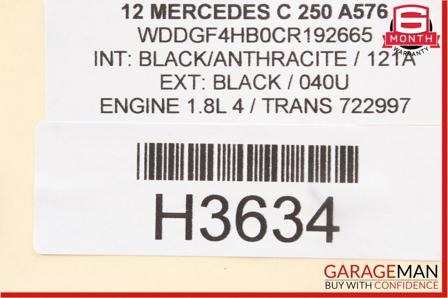 12-14 Mercedes W204 C250 Keyless Go Front Left Exterior Door Handle w/ Actuator