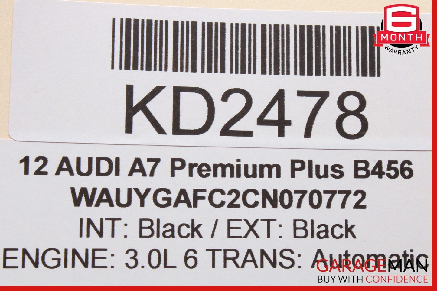 12-18 Audi A7 Front Left Driver Side Seat Control Module OEM