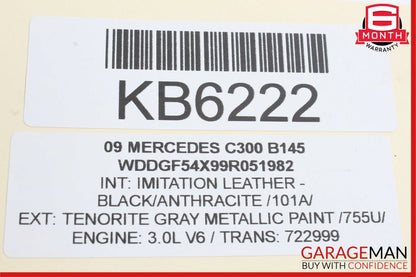 08-11 Mercedes W204 C300 C350 C63 Tail Light Lamp Right Side 2048200264 OEM