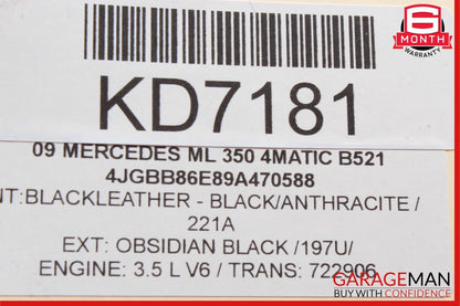 06-12 Mercedes X164 GL550 GL450 Dash Hazard Heated Seats ESP Control Panel