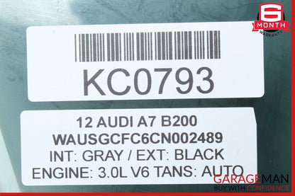 12-18 Audi A7 Front Right Passenger Side Door Window Auto Glass OEM
