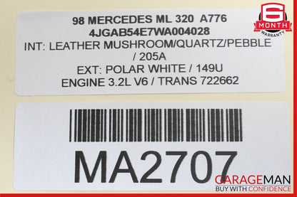 98-01 Mercedes W163 ML320 ML430 ML55 AMG Door Speaker Sound 1638200502 OEM