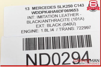 12-16 Mercedes R172 SLK250 SLK350 Rear Fuse Relay Box Module 1729060005 OEM