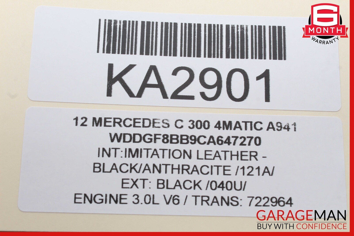 08-18 Mercedes W204 C300 4MATIC Front Left Side Seat Control Module Unit