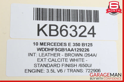 08-14 Mercedes W212 E350 C300 Power Brake Booster Master Cylinder Reservoir OEM
