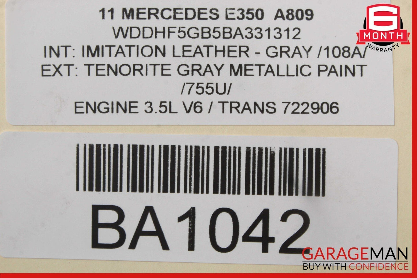10-16 Mercedes W212 E350 Front Right Passenger Side Wishbone Control Arm RWD