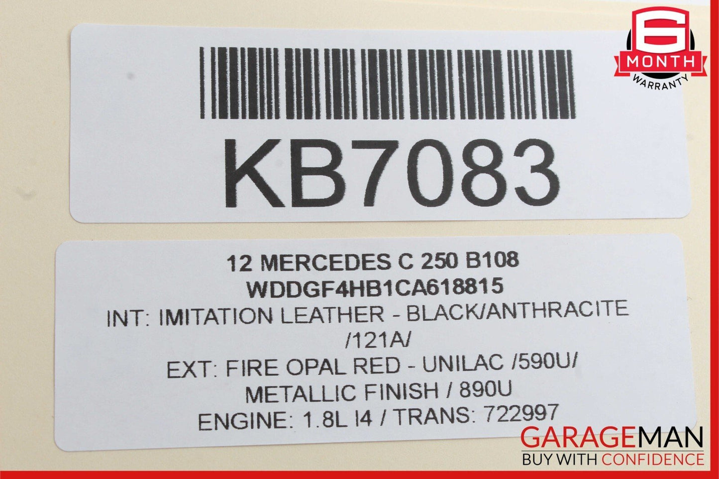12-14 Mercedes W204 C250 C350 C63 AMG Rear SAM Fuse Box Relay Module Assembly