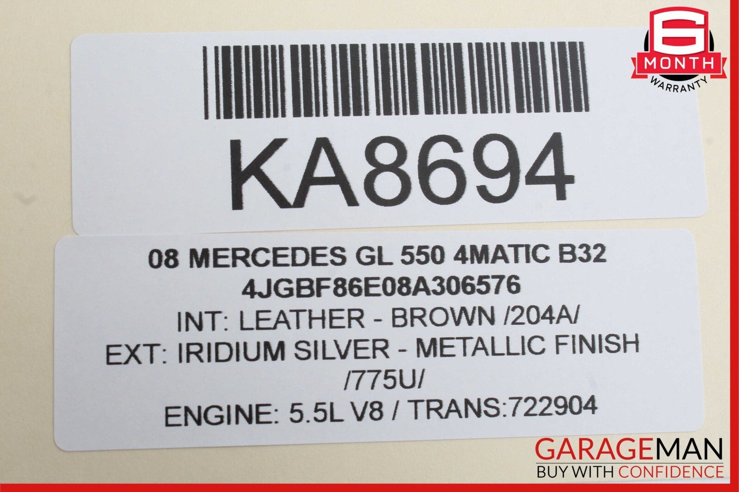 06-13 Mercedes X164 GL550 GL450 Front Right Passenger Door Control Module OEM