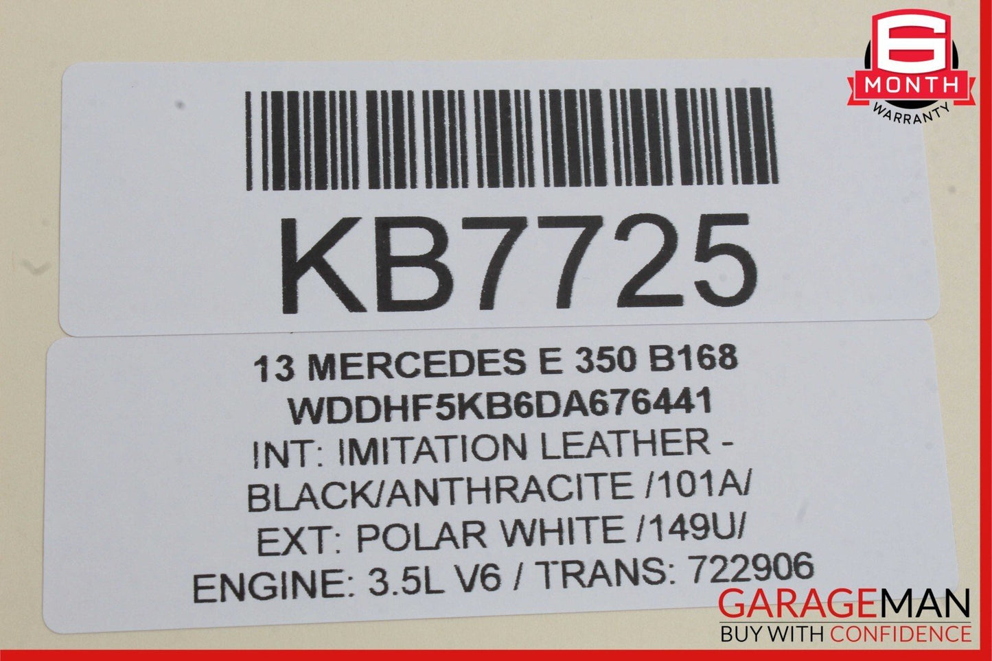 10-13 Mercedes W212 E350 E550 Rear / Front Right Exterior Door Handle Keyless Go