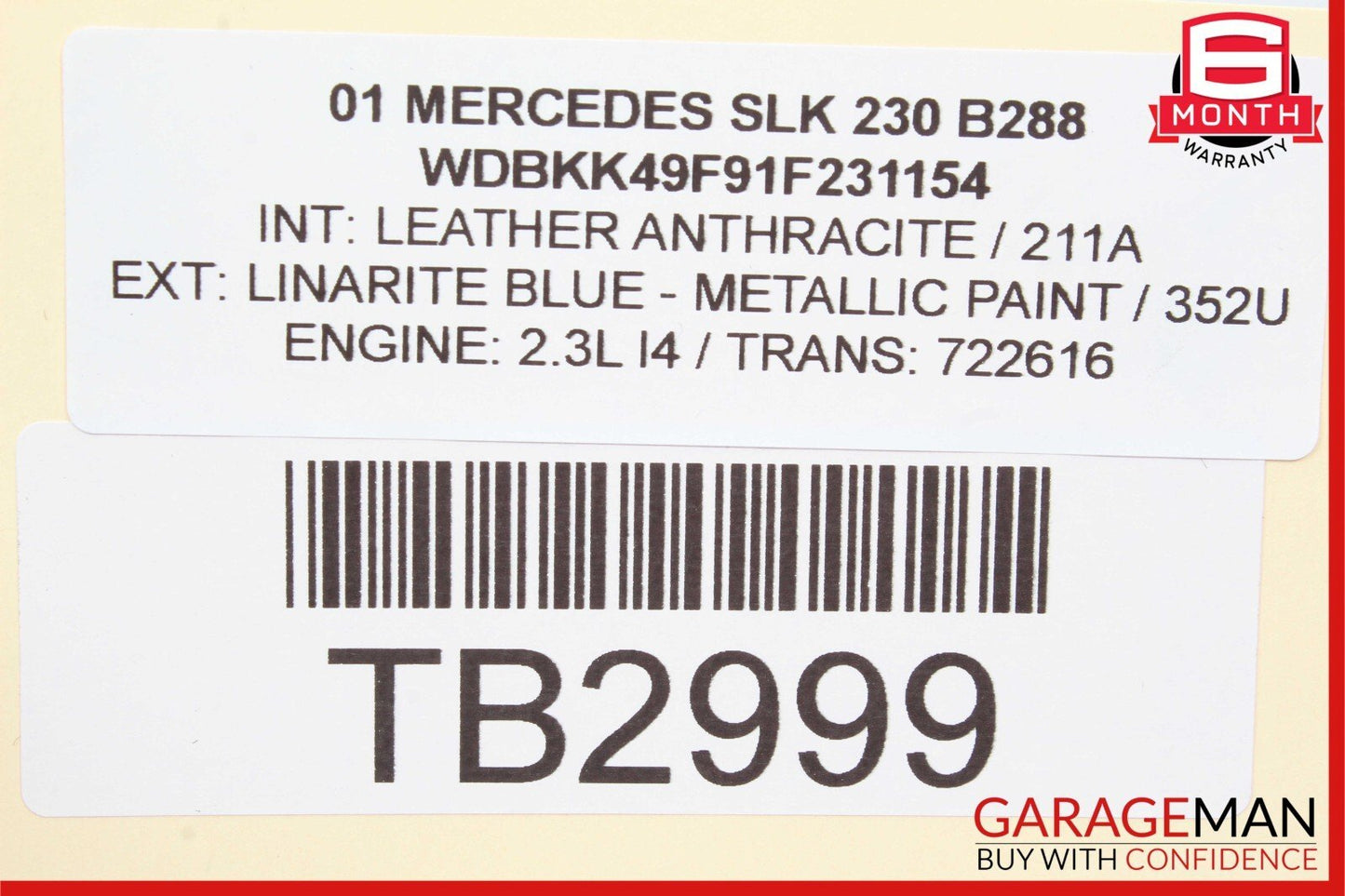 97-04 Mercedes R170 SLK320 Front Right & Left Side Door Sound Speakers Set of 2