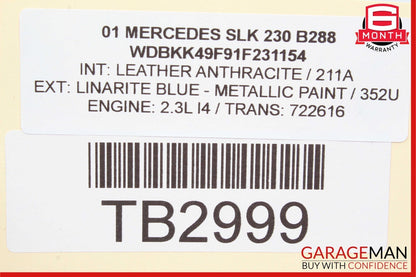 97-04 Mercedes R170 SLK320 Front Right & Left Side Door Sound Speakers Set of 2