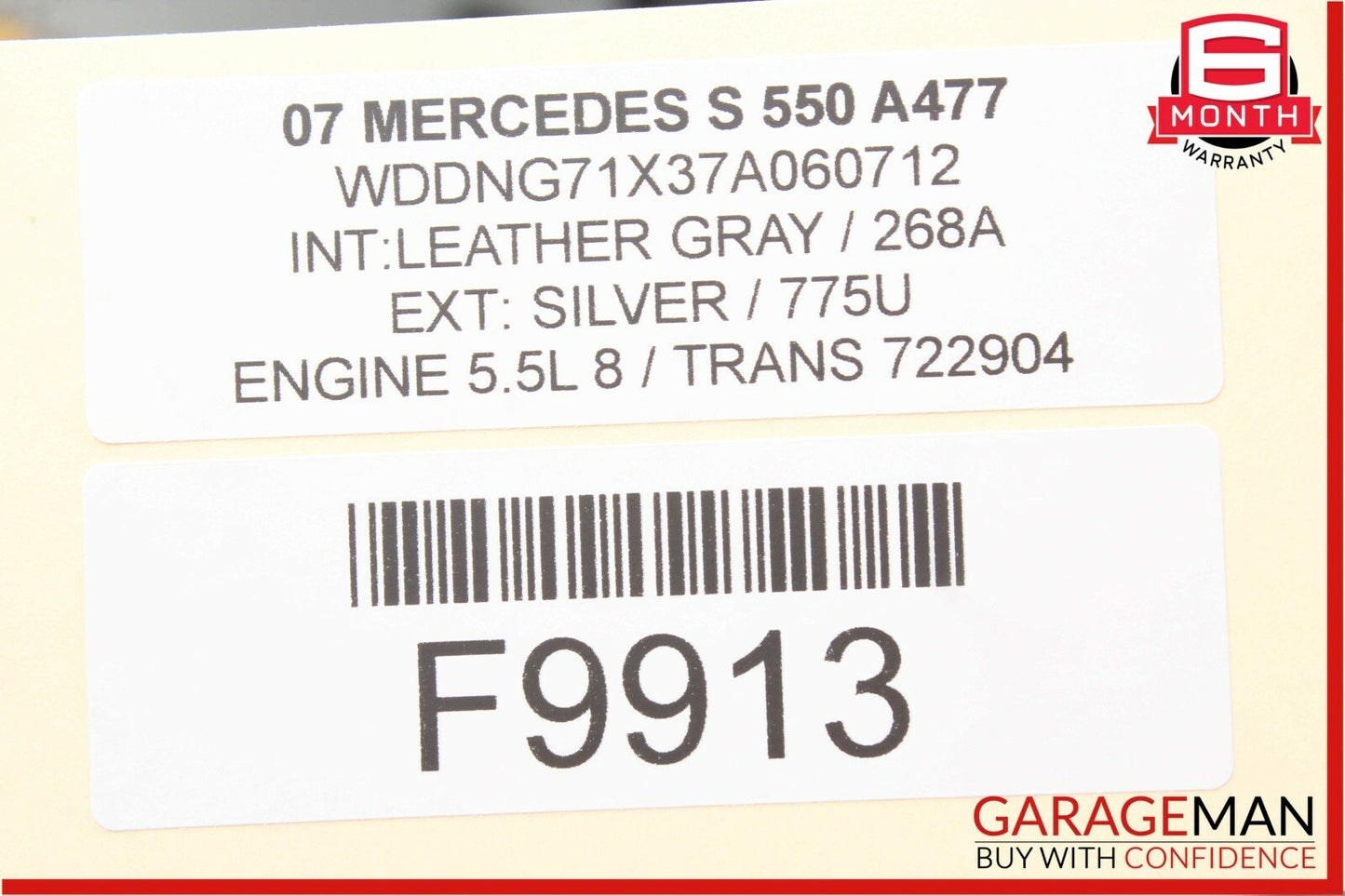 07-09 Mercedes W221 S550 Front Left / Right Seat Contour Computer Control Module