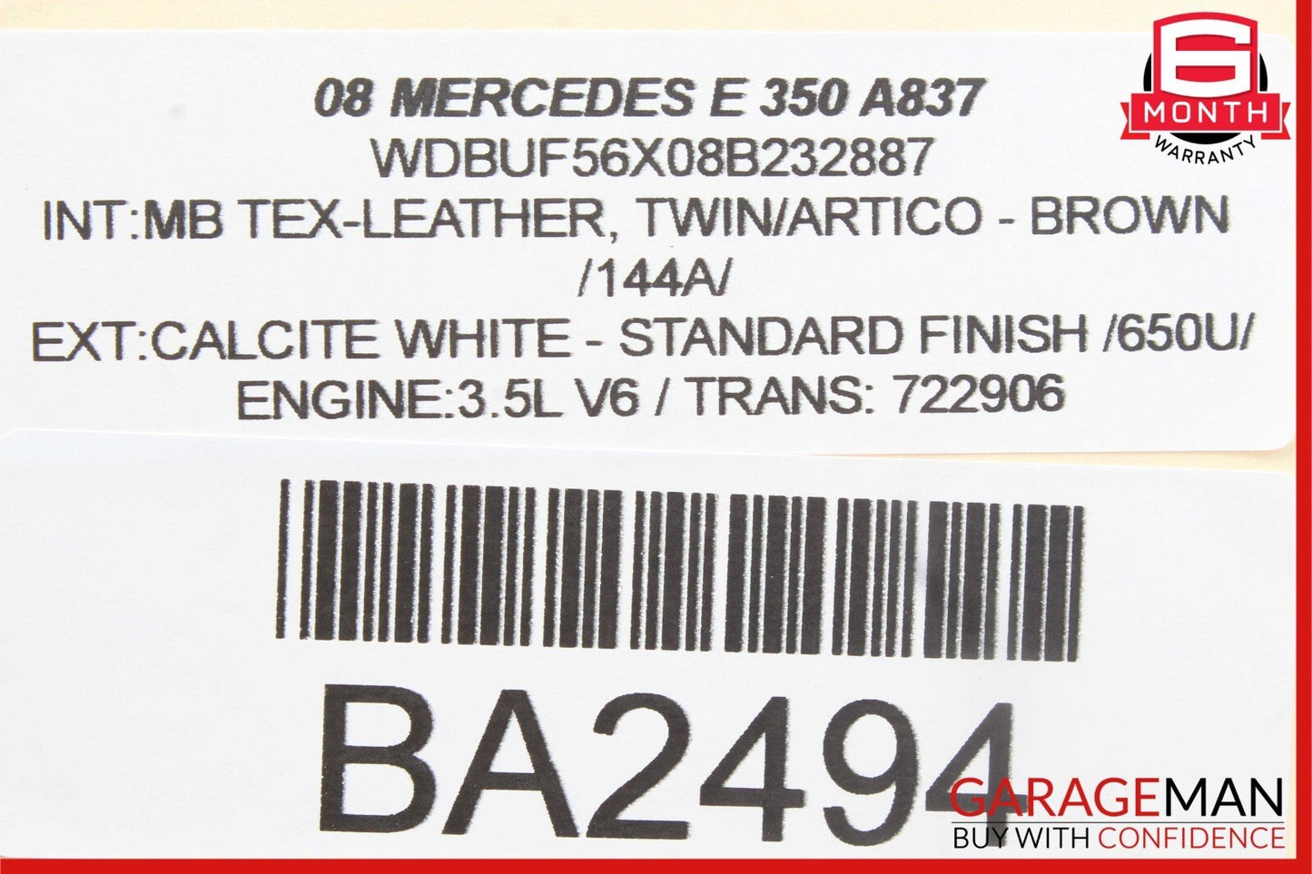 06-11 Mercedes W211 E350 Rear Right Door Control Module 2118703285 OEM